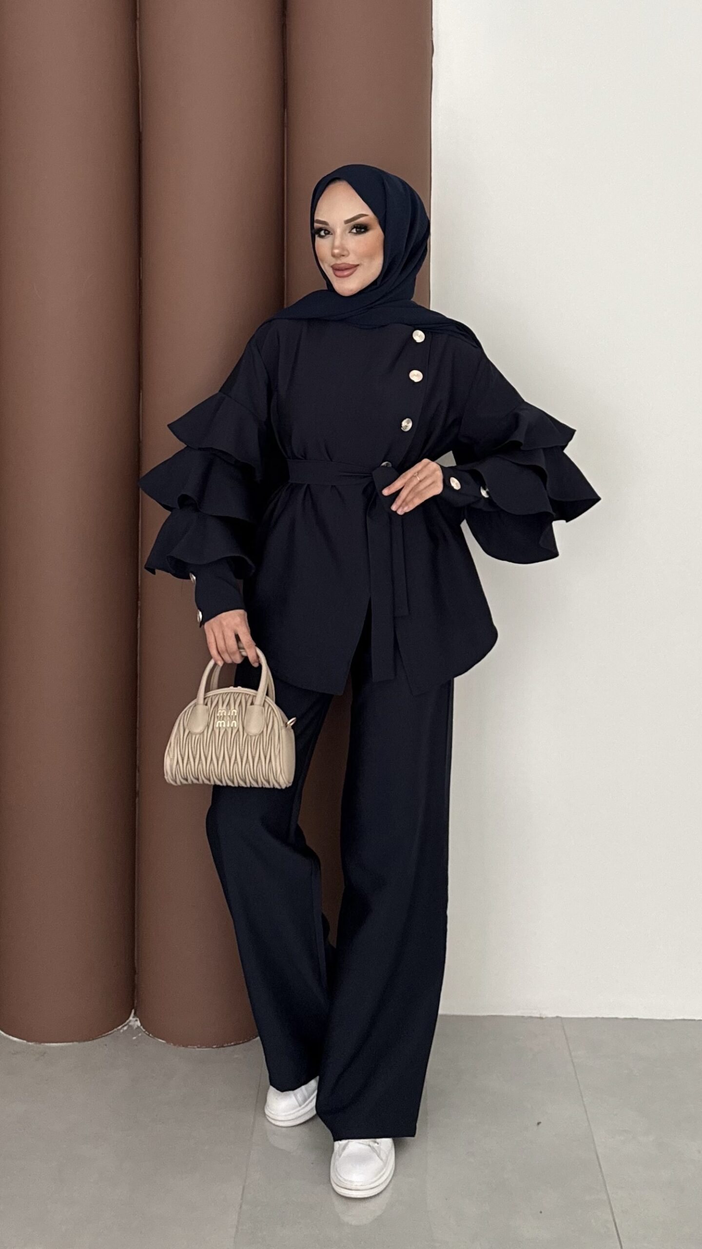 img_0861.jpeg Gold Kat Kat Cupra İkili Takım - Lacivert - Görsel 1