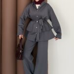 Lucky Fırfırlı Scuba İkili Takım - Antrasit