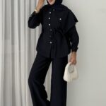 Mona Cupra Çıtçıtlı İkili Takım - Lacivert