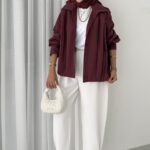 Zra Marka Muadili Bomber Trençkot - Bordo