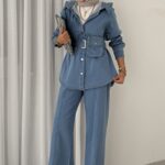 Marjin Denim İkili Takım - Açık Mavi