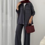 Oysh Bomber Ceket Takım  - Antrasit