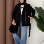 Most Premium Fermuarlı Kaşe Ceket - Siyah