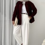 Zra Muadil Süet Bomber Ceket - Bordo