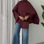 Vintage Premium Atkılı Trenç - Bordo