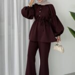 Bloom Scuba Puf İkili Takım - Bordo