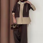 Quizi Kapşonlu İkili Takım - Kahverengi