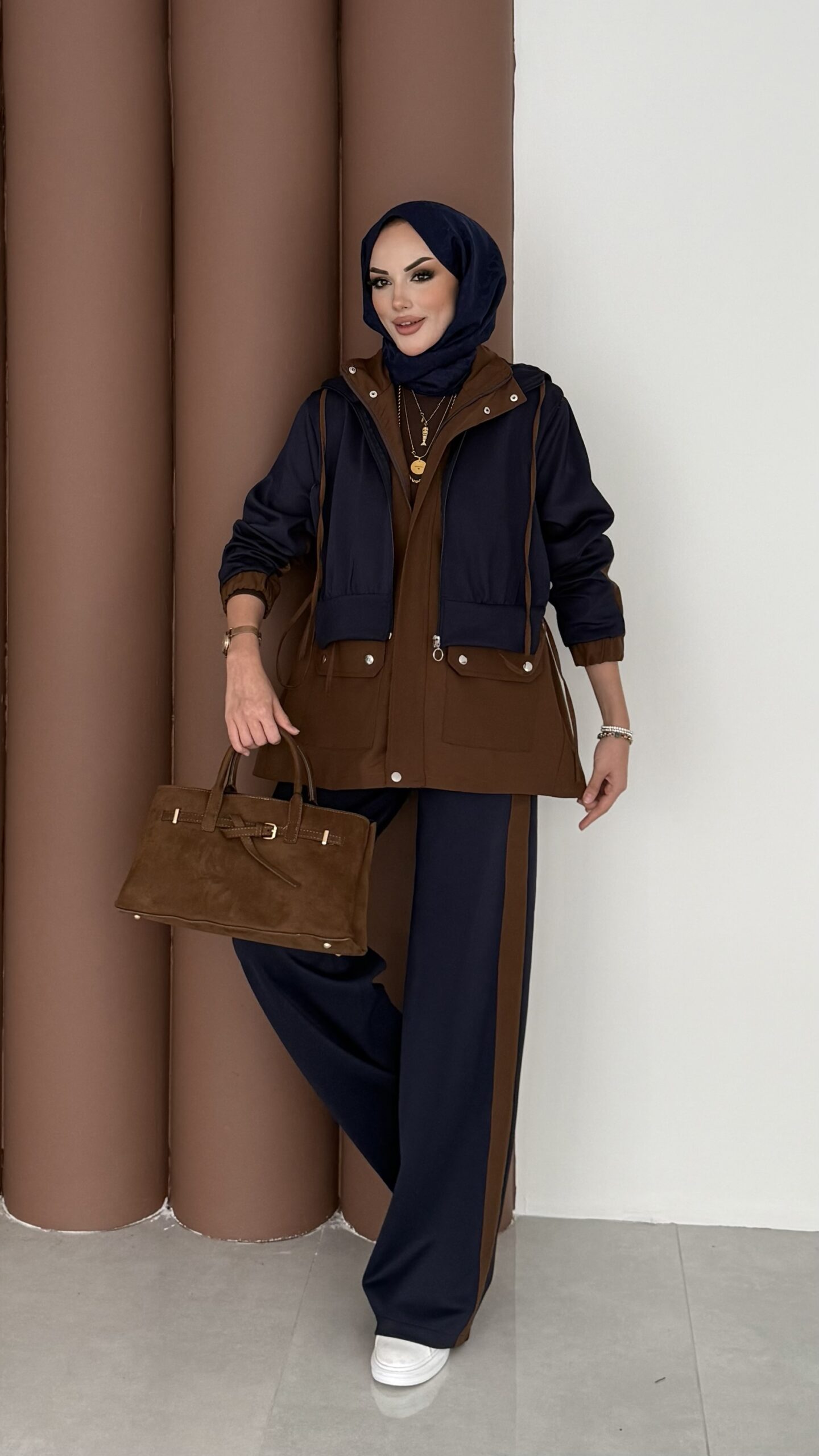 img_5812.jpeg Quizi Kapşonlu İkili Takım - Lacivert - Görsel 1