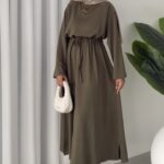 Muadil Oysh Elbise - Haki