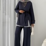 Premium Oysh Düğmeli İkili Takım - Antrasit