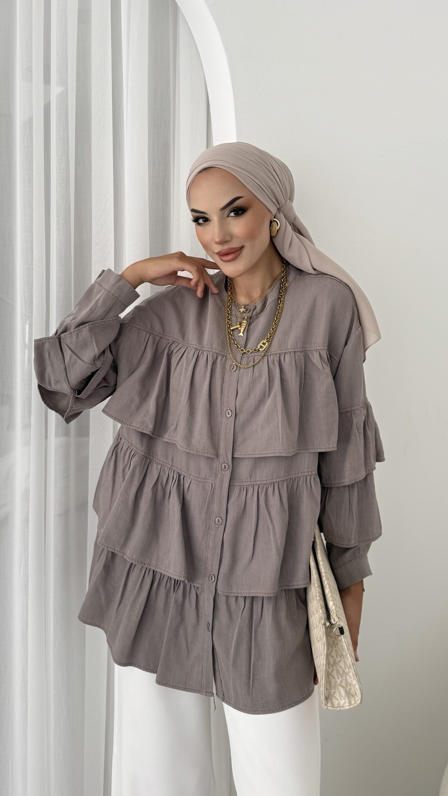 img_9165.jpeg Ross Gömlek - Mocha - Görsel 1