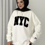Nyc Şardonlu Sweat - Siyah