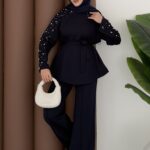 Zra Marka Muadili İncili İkili Takım - Lacivert