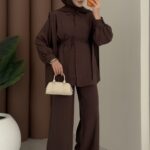 Sunny Tensel İkili Takım - Kahverengi