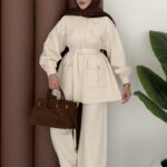 Henry Gold Düğmeli Gabardin İkili Takım - Bej