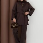 Merly Yandan Bağlamalı Scuba İkili Takım - Kahverengi