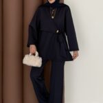 Merly Yandan Bağlamalı Scuba İkili Takım - Lacivert