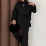 Merly Yandan Bağlamalı Scuba İkili Takım - Siyah