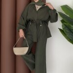 Marka Muadili Modal Tensel İkili Takım - Haki