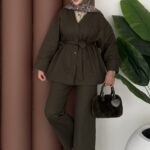 Mark Premium Gabardin İkili Takım - Haki