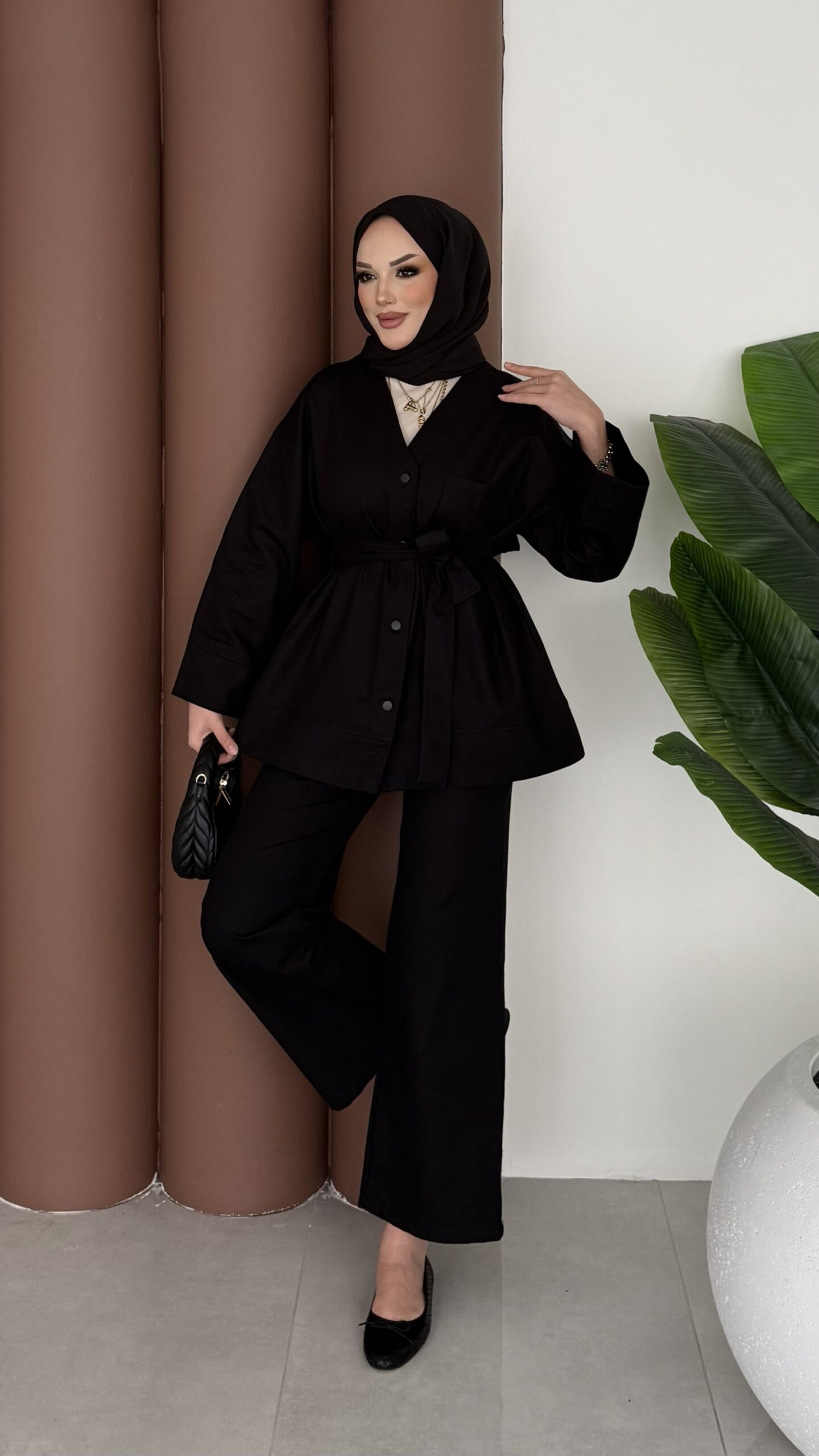 img_2681-scaled-1.jpeg Mark Premium Gabardin İkili Takım - Siyah - Görsel 1