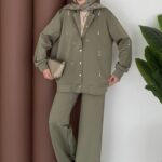 Swaroski Scuba Bomber İkili Takım - Yağyeşil