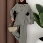 Juliet Pensli İkili Takım - Yağyeşil