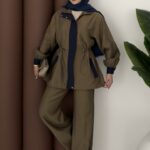 Grace Garnili Tensel İkili Takım - Haki