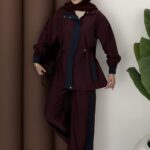 Grace Garnili Tensel İkili Takım - Bordo