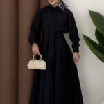 Pile Detaylı Cupra Etek İkili Takım - Lacivert