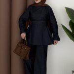 Alix Fermuar Detaylı Kot İkili Talım - Lacivert