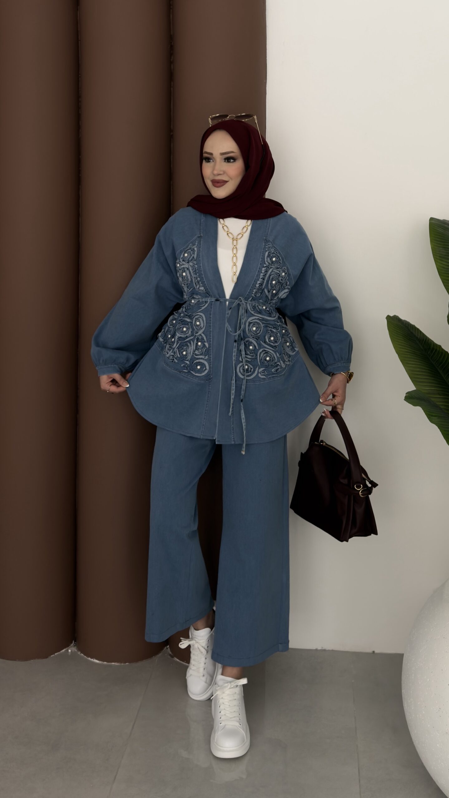 img_3729-scaled-1.jpeg İnci Premium Denim İkili Takım - Açık Mavi - Görsel 1