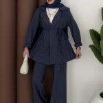 Chino Premium Keten İkili Takım - Lacivert