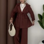 Chino Premium Keten İkili Takım - Bordo