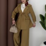 Chino Premium Keten İkili Takım - Hardal