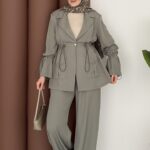 Adriana Ceket İkili Takım - YağYeşil