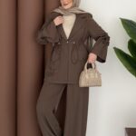 Adriana Ceket İkili Takım - Toprak