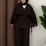 Bali Bağlamalı Tensel İkili Takım - Kahverengi