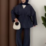 Bali Bağlamalı Tensel İkili Takım - Lacivert