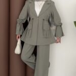 Adriana Ceket İkili Takım - YağYeşil