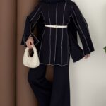 Block Parçalı Dabıl İkili Takım - Lacivert