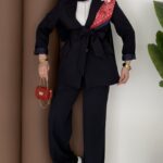 Bussines Blazer Dabıl İkili Takım - Lacivert