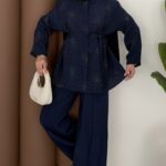 Diamond Tensel Kuşaklı İkili Takım - Lacivert