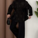 Diamond Tensel Kuşaklı İkili Takım - Siyah