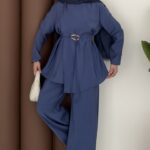 Moila Bronşlu Tensel İkili Takım - İndigo