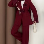 Ross Güllü Dabıl İkili Takım - Bordo