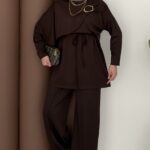 Marjin Oysh Tokalı İkili Takım - Kahverengi