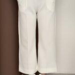 Çımalı Scuba Pantolon - Beyaz