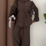 Matcha Tensel İkili Takım - Kahverengi