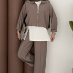 Crop Tensel İçlikli İkili Takım - Toprak